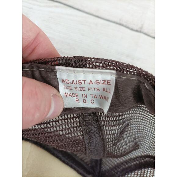 Vintage Hepner Trucking Trucker Baseball Hat Brown White - Picture 7 of 7